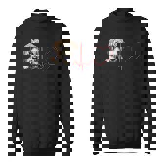 Catalan Sheepdog Heartbeat Ekg Dogs My Cardio Sweatshirt | Mazezy