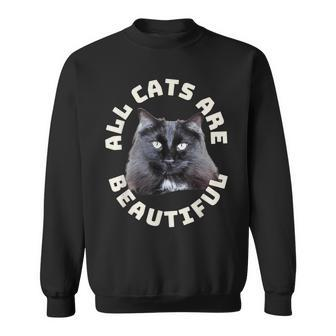 All Cats Are Beautiful Chantilly-Tiffany Cat Heartbeat Sweatshirt | Mazezy