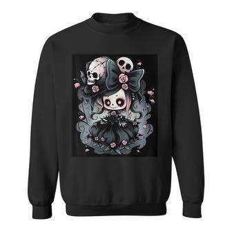 Cauldron Of Enchantment Halloween Witch Graphic Sweatshirt | Mazezy