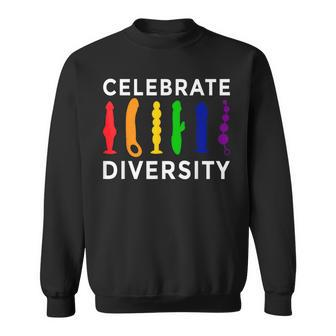 'Celebrate Diversity' Bisexual Feminist Lesbian Pride Sweatshirt | Mazezy AU