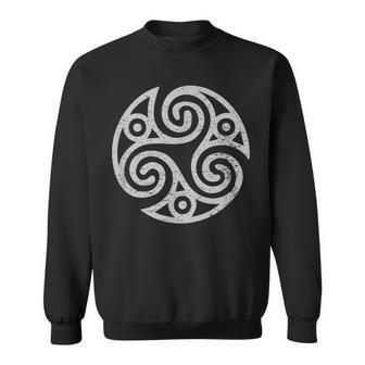 Celtic Triple Spiral Of Life Triskelion Triskele Sweatshirt | Mazezy