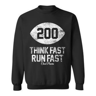 Chad Powers Think Fast Run Fast Football Lover Vintage Sweatshirt | Mazezy