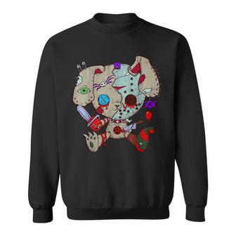 Chainsaw Goth Bunny Zombie Alt Punk Grunge Clothing Voodoo Goth Sweatshirt | Mazezy DE