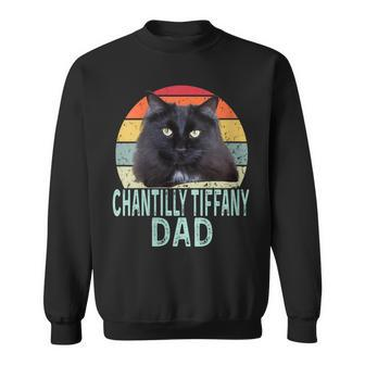 Chantilly-Tiffany Cat Dad Retro Vintage Cats Heartbeat Sweatshirt | Mazezy UK