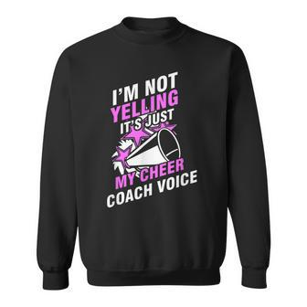 Cheerleading Cheer Coach Voice Cheering Squad Sweatshirt | Mazezy