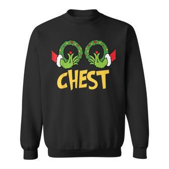 Chest Nuts Christmas Matching Couple Chest Nuts Sweatshirt | Mazezy