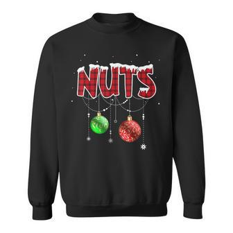 Chest Nuts Christmas Red Plaid Matching Couple Chestnuts Sweatshirt | Mazezy