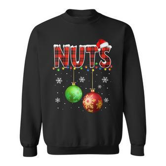 Chestnuts Matching Couples Christmas Lights Nuts Sweatshirt - Seseable