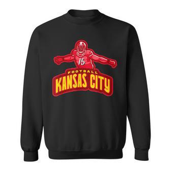 Chief Kansas City Football Lover 15 Quarterback Kc Kingdom Sweatshirt | Mazezy