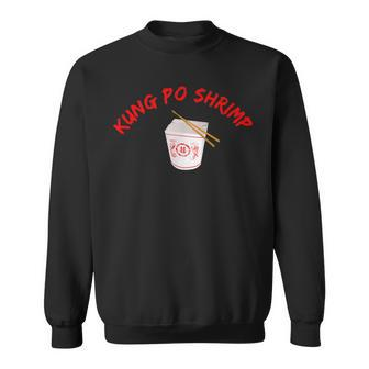 Graphic Chinese Food Apparel-Kung Po Shrimp Sweatshirt | Mazezy