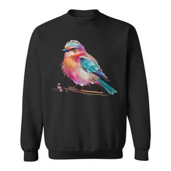 Chipping Sparrow Colorful Birds Lovers Watercolor Sweatshirt | Mazezy