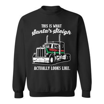 Christmas Asphalt Cowboy Trucker Truck Driver Sweatshirt | Mazezy DE