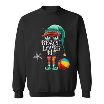 Christmas Beach Lover Elf Matching Family Christmas Sweatshirt - Thegiftio UK