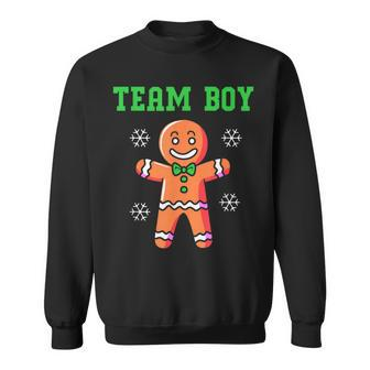 Christmas Gingerbread Man Team Boy Gender Reveal Sweatshirt - Monsterry UK