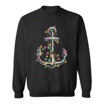 Christmas Lights Boating Sailing Cruise Boat Sweatshirt | Mazezy