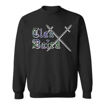 Clan Baird Surname Last Name Scottish Tartan Funny Last Name Designs Funny Gifts Sweatshirt | Mazezy