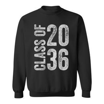 Class Of 2036 Grow With Me Graduation First Day Of School Sweatshirt - Seseable
