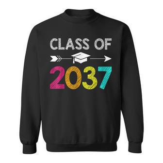 Class Of 2037 Grow With Me Kindergarten Graduation Sweatshirt | Mazezy