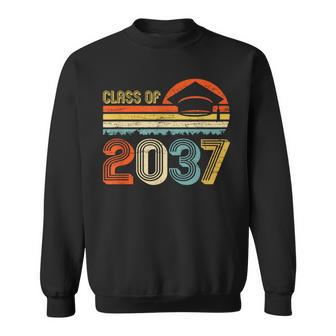 Class Of 2037 Grow With Me Pre-K Graduate Vintage Retro Sweatshirt | Mazezy