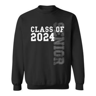 Class Of 2024 Senior 2024 Graduation Or First Day Of School Sweatshirt | Mazezy