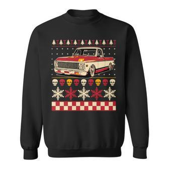 Classic Antique Pickup Truck Vintage Ugly Sweater Sweatshirt | Mazezy