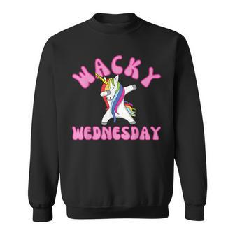 Classic Wacky Wednesday Unicorn Mismatch Outfit Sweatshirt - Thegiftio UK