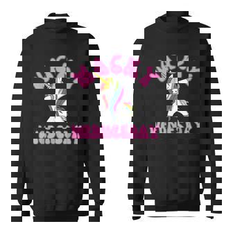 Classic Wacky Wednesday Unicorn Mismatch Outfit Sweatshirt - Thegiftio