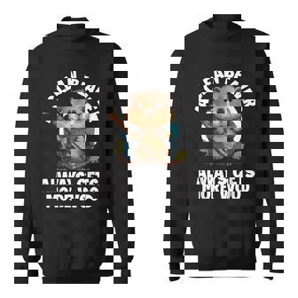 A Clean Beaver Always Gets More Wood Sweatshirt | Mazezy