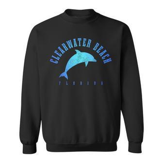Clearwater Beach Florida Fl Dolphin Vacation Souvenir Sweatshirt | Mazezy