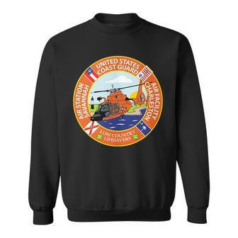 Coast Guard Air Station Savannah Savannah Funny Gifts Sweatshirt | Mazezy