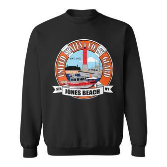 Coast Guard Station Jones Beach Uscg Sta Jones Beach Jones Funny Gifts Sweatshirt | Mazezy