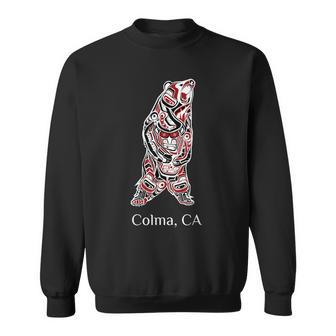 Colma Ca Native American Brown Grizzly Bear Sweatshirt | Mazezy CA
