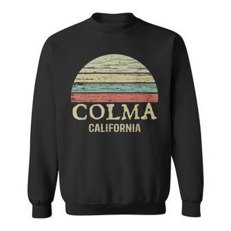Colma California Native Vintage Sunset Sweatshirt | Mazezy CA