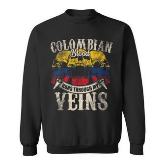 Colombian Blood Runs Through My Veins Sweatshirt - Seseable