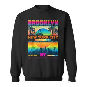 Colorful Brooklyn New York City T Urban New York City Sweatshirt | Mazezy