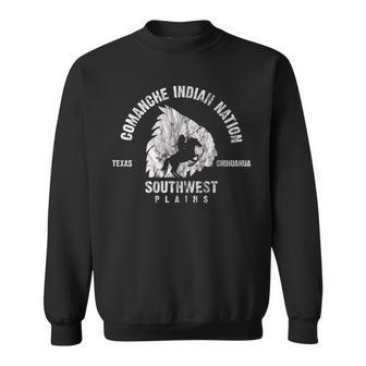 Comanche Native American Indian Pride Chief Respect Vintage Sweatshirt | Mazezy