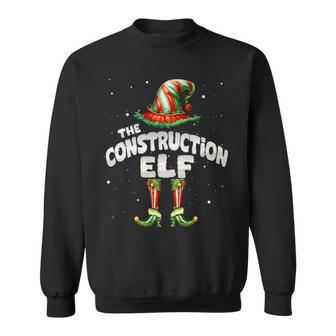The Construction Elf Family Matching Group Christmas Party Sweatshirt | Mazezy