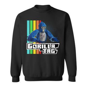 Cool Gorilla Tag Retro Gorilla Tag Monke Vr Gamer Sweatshirt | Mazezy