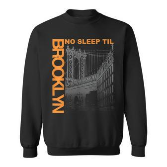 Cool Retro No Sleep Til Brooklyn Old School Portable Stereo Sweatshirt - Seseable