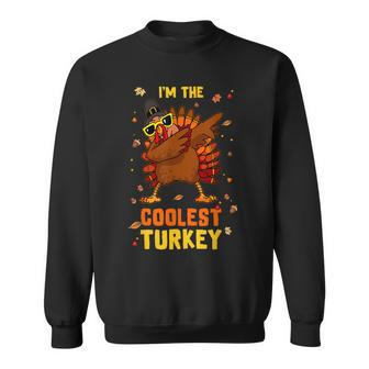 Coolest Turkey Matching Family Group Thanksgiving Party Pj Sweatshirt - Seseable