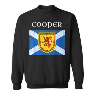 Cooper Scottish Clan Name Gift Scotland Flag Festival Cooper Funny Gifts Sweatshirt | Mazezy