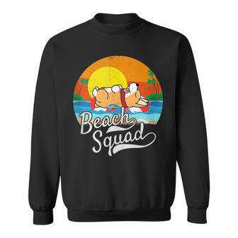 Corgi Beach Squad Graphic Funny Gift For Corgi Lovers Sweatshirt | Mazezy