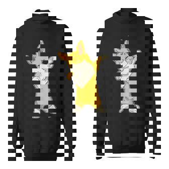 Corgi Dabbing T Welsh Corgis Dab Dance Funny Gifts Sweatshirt | Mazezy