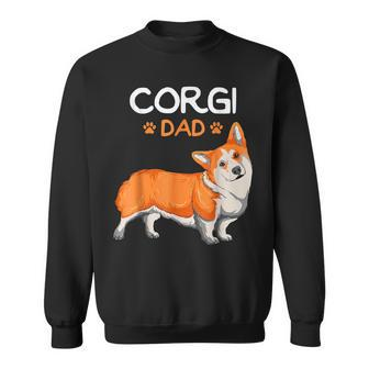 Corgi Dad Dog Father Funny Men Fathers Day Sweatshirt | Mazezy