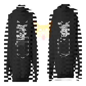 Corgi In Pocket - Pembroke Welsh Corgi Gifts Sweatshirt | Mazezy