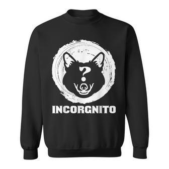 Corgi Lover Incorgnito Funny Dog Pun Gift Sweatshirt | Mazezy