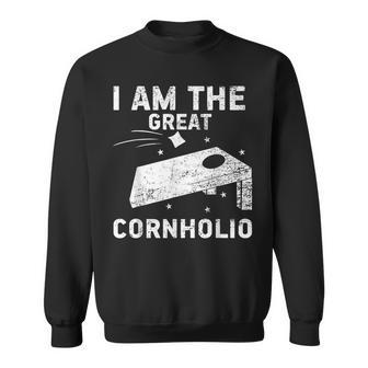 Cornhole Team I Am The Great Cornholio Sweatshirt - Monsterry UK