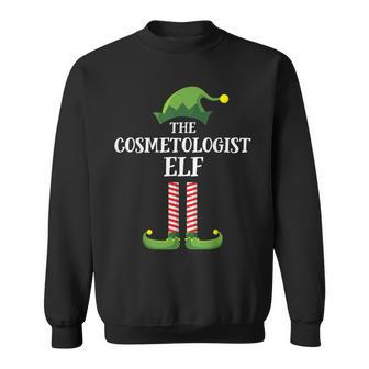 Cosmetologist Elf Matching Family Group Christmas Party Elf Sweatshirt - Monsterry AU