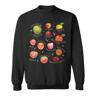 Cottagecore Apple Picking Crew Orchard Harvest Season Sweatshirt - Monsterry