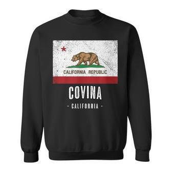 Covina California Cali City Souvenir Ca Flag Top Sweatshirt | Mazezy